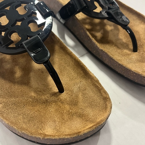 TORY BURCH PATENT LEATHER MILLER CLOUD SANDAL - Picture 15 of 16